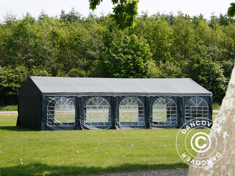 Partyzelt UNICO 6x12m, Dunkelgrau