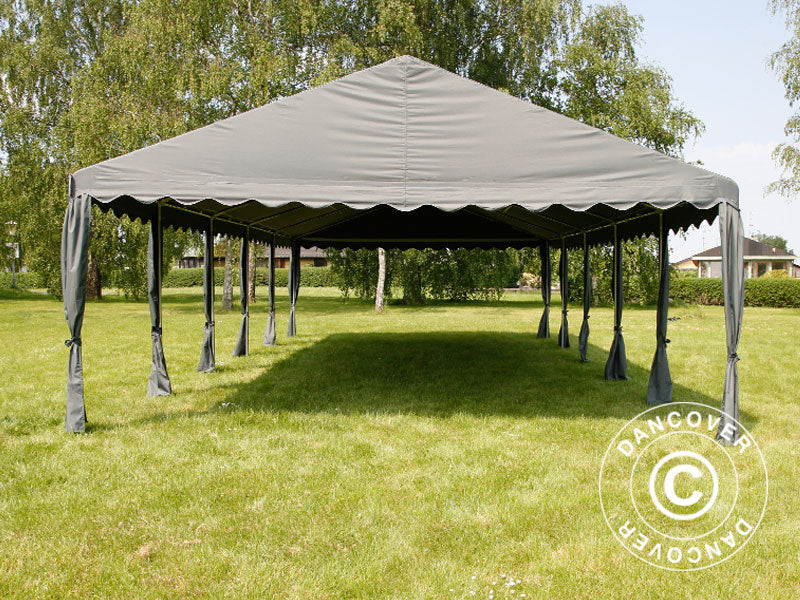 Partyzelt UNICO 6x12m, Dunkelgrau