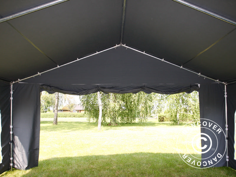 Partyzelt UNICO 6x12m, Dunkelgrau
