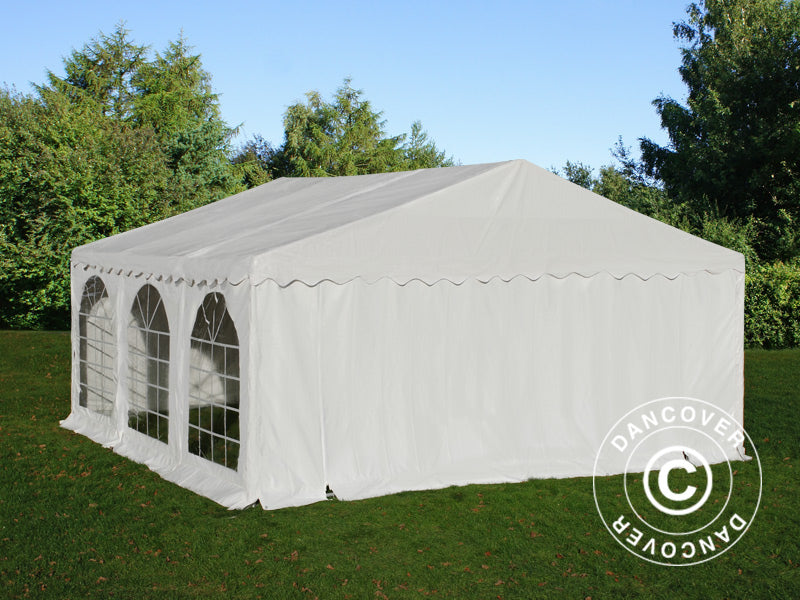 Tendone per feste, SEMI PRO Plus CombiTents® 900 7x14m, 5 in 1, Bianco