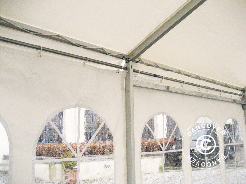 Professionelles Partyzelt EventZone 9x9m PVC, Weiß