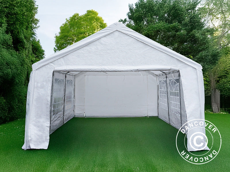 Tente de réception Basic 4x6m PE 500, Blanche