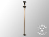 Pied médian complet, 2,25/2,55m, Raccord Gris