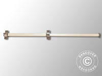 Barre de toit complète 1,33m, Raccord Gris