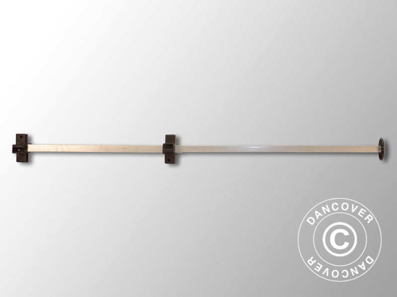 Barre de toit complète, 1,45m, Raccord Noir