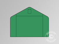 Parete terminale/porta per tenda magazzino PRO 4x8x2,5x3,6m PVC, Verde