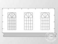 Kit parete laterale per tendone PLUS 6m, Bianco/Grigio