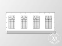 Kit parete laterale per tendone PLUS 8m, Bianco/Grigio