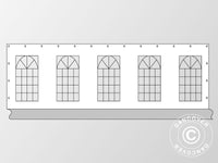 Kit parete laterale per tendone PLUS 10m, Bianco/Grigio