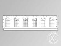 Paroi latérale avec fenêtre pour tente de réception PLUS 12m, Blanc