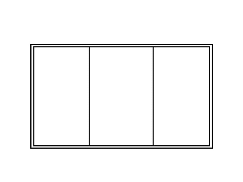 Parete laterale c/porta per PartyZone Pagoda, 3m, Bianca