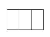 Parete laterale c/porta per PartyZone Pagoda, 3m, Bianca