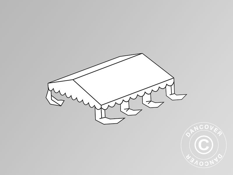 Toiture pour Tente de réception Original 3x6m PVC, Blanc