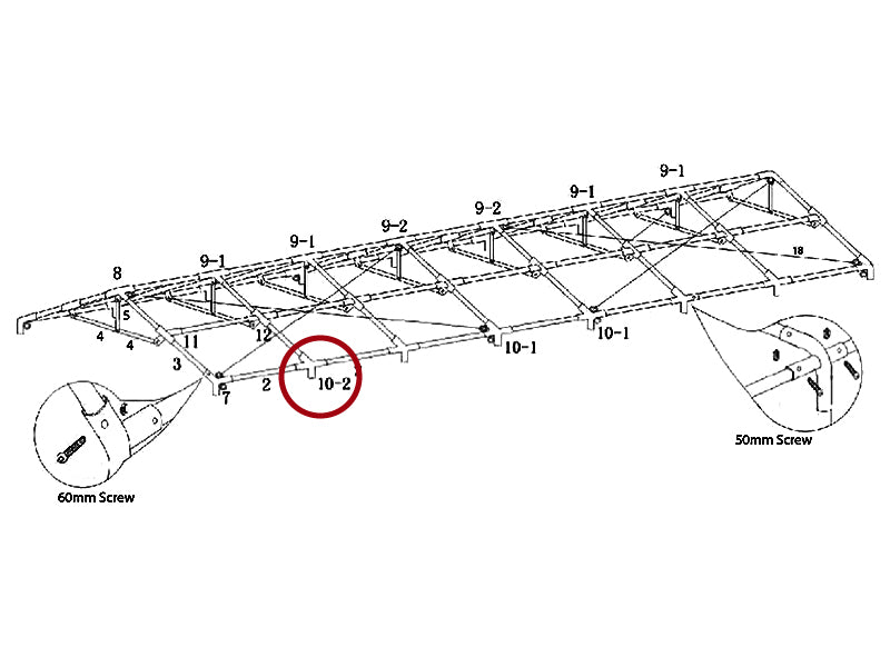 Aggancio a 4 vie, Ø42+Ø54mm, 110°