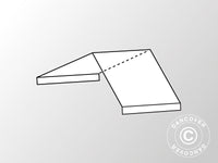 Copertura del tetto, sezione centrale di 2 m per SEMI PRO CombiTents®, 5x2m, PVC, Bianco