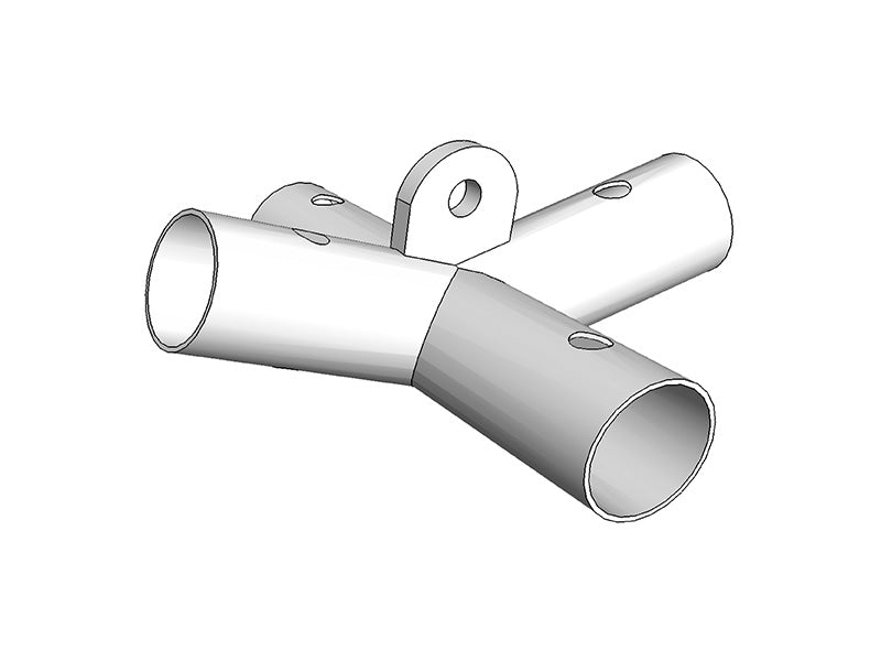 4-Wege-Verbindungsstück, Ø42mm, 140°