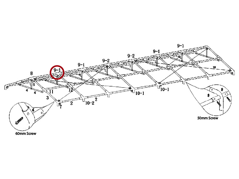 Aggancio a 4 vie, Ø42+Ø54mm, 140°