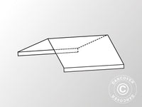 Copertura del tetto, sezione centrale di 4 m per Semi PRO CombiTents®, 6x4m, PVC, Bianco