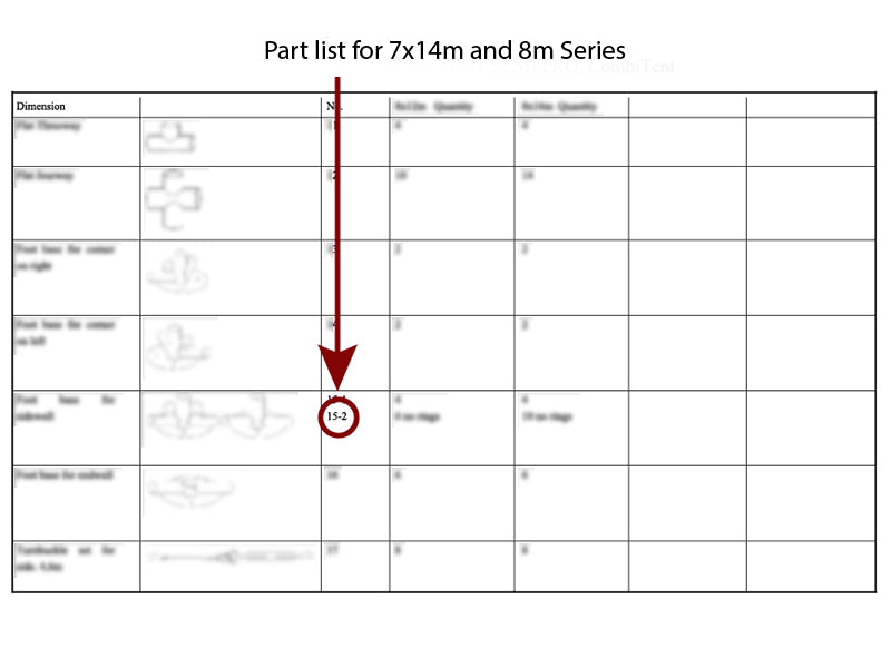 Aggancio a 3 vie per telaio di fondo, Ø42+Ø54mm