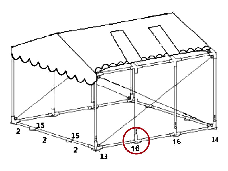 Aggancio a 3 vie per telaio di fondo, Ø42+Ø54mm