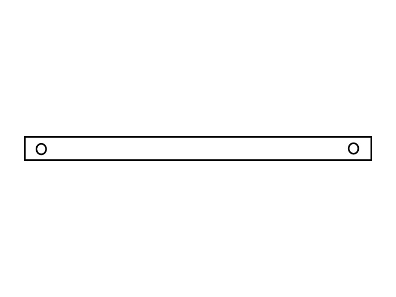 Stützbalken mit Buchse 1524mm