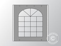 Kit parete laterale con finestra per il Tendone per Feste UNICO, PVC/Poliestere, 2m, Grigio Scuro
