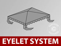 Copertura per il tetto del Tendone per Feste UNICO, PVC/Poliestere, 3x3m, Grigio Scuro