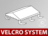 Toile de toit pour tente de réception UNICO, PVC/Polyester, 4x4m, blanc