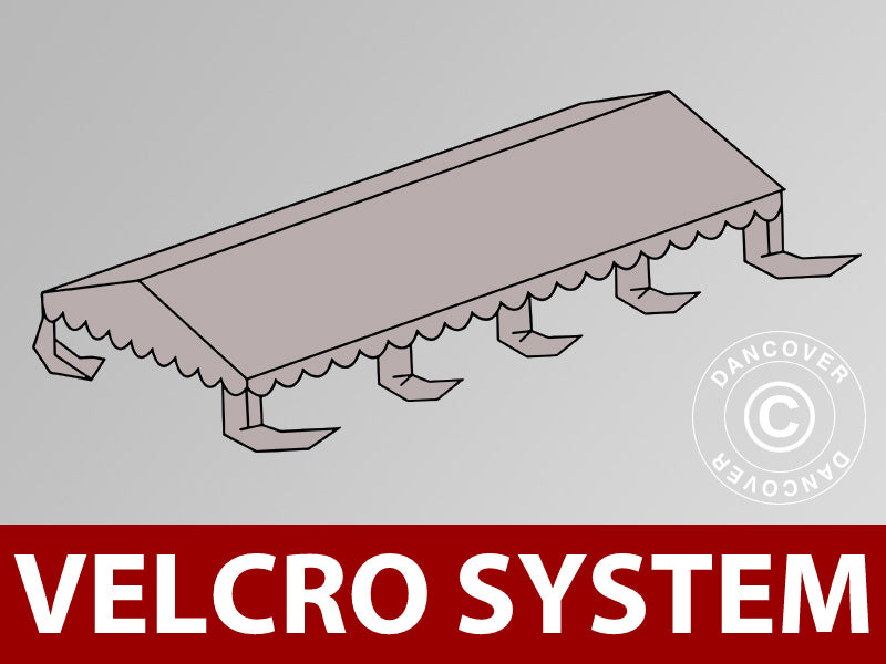 Dachplane für Partyzelt UNICO, PVC/Polyester, 5x8m, Sand