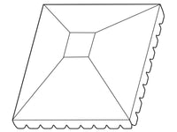 Tetto per Gazebo da giardino Osiris 4x4m, Grigio