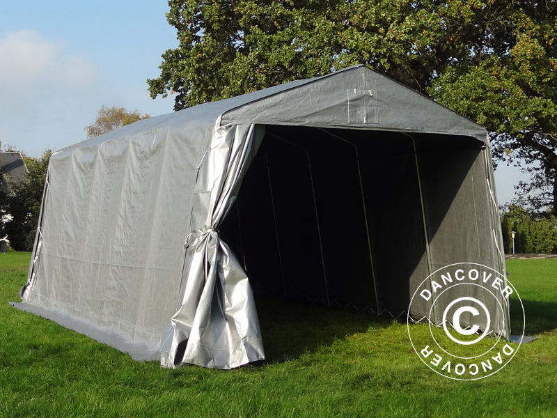 Tenda garage PRO 3,3x6x2,4m PE, Grigio