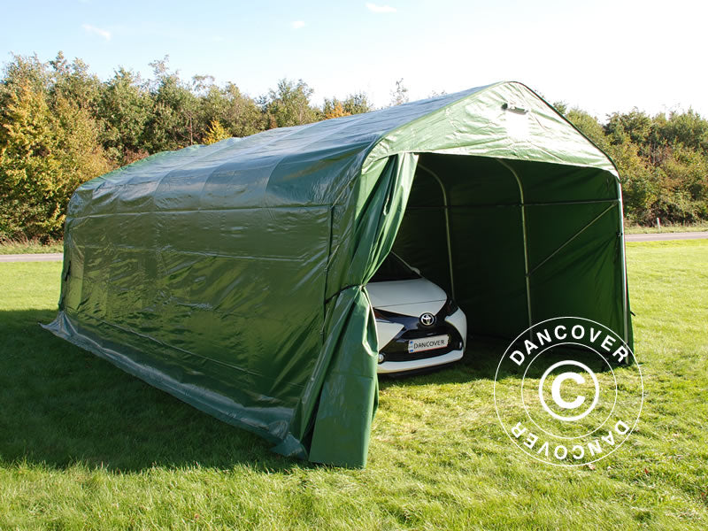 Tenda garage PRO 3,6x7,2x2,68m PVC, verde