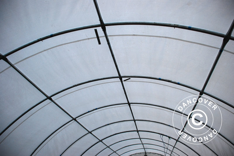 Tunnel agricole 9,15x12x4,5m, PVC, Vert