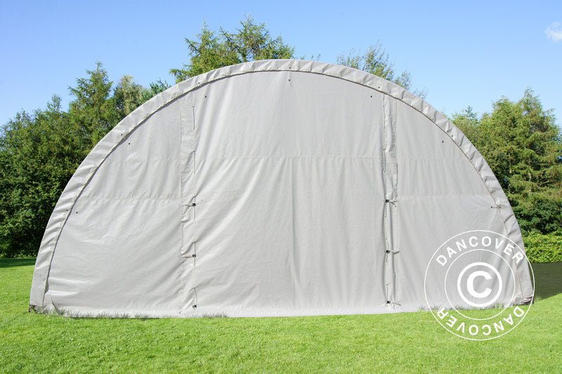 Tunnel agricole 9,15x12x4,5m, PVC, Blanc