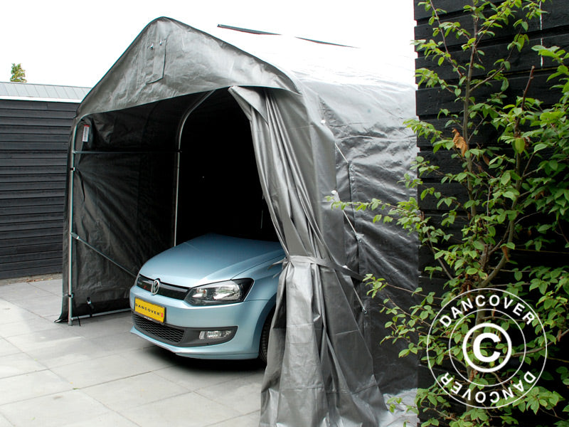Zeltgarage PRO 3,6x6x2,68m PE, Grau