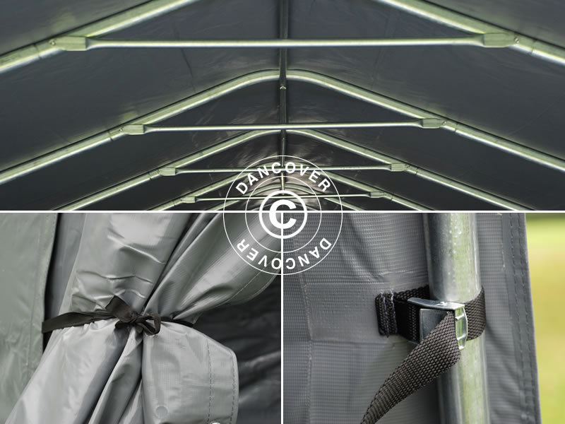 Tenda garage PRO 3,6x8,4x2,68m PVC, Grigio