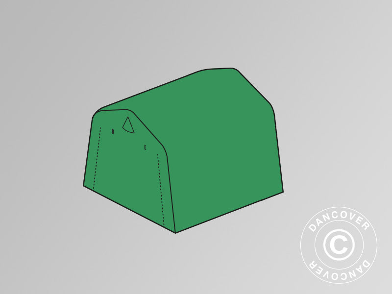 Toile de toit pour la tente de stockage PRO 2x2m PE, vert