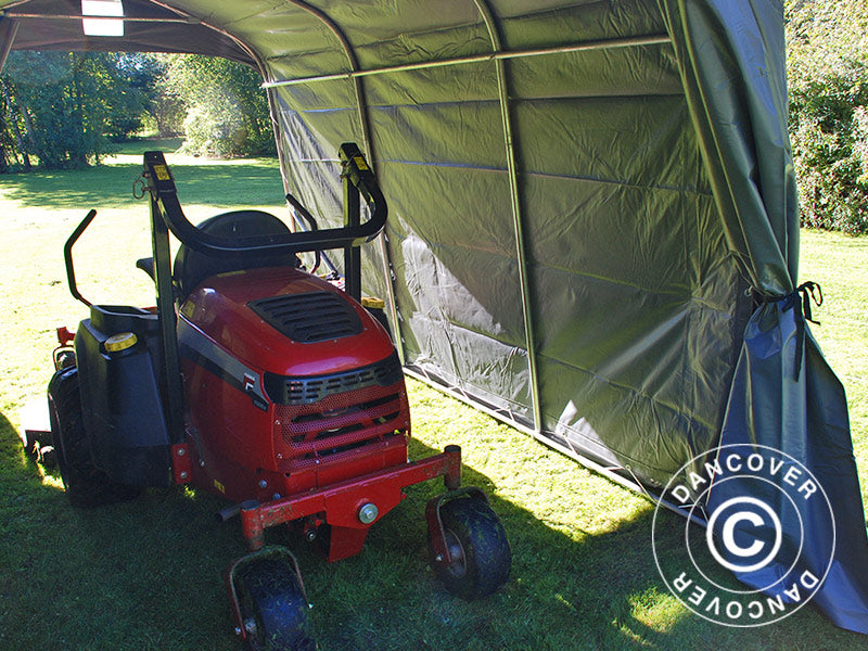 Tenda magazzino PRO 2,4x3,6x2,34m PVC, Grigio