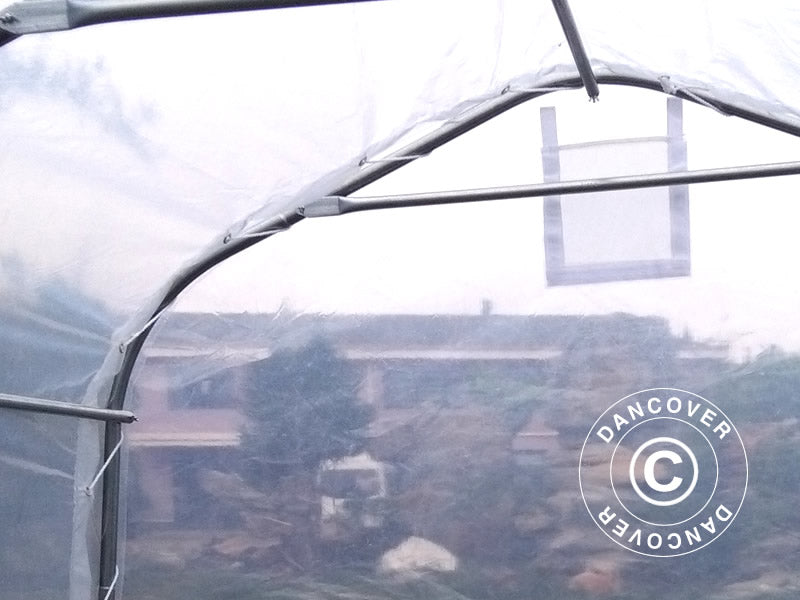 Foliengewächshaus, 2,4x3,6x2,4m, 8,6m², PE, transparent