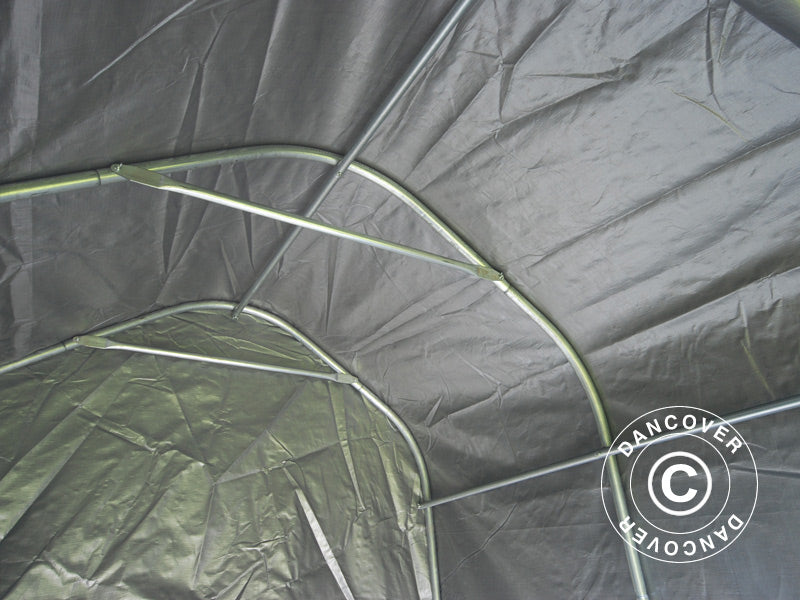 Lagerzelt PRO 2x2x2m PE, mit Bodenplane, Grau