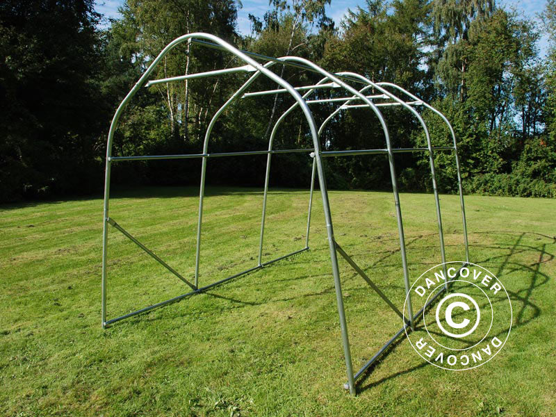 Lagerzelt PRO 2x3x2m PE, mit Bodenplane, Grau