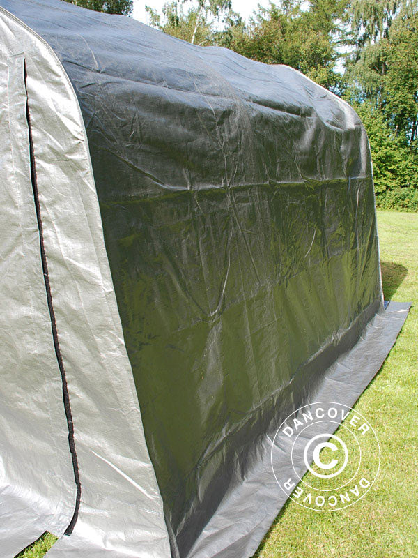 Lagerzelt PRO 2x3x2m PE, mit Bodenplane, Grau