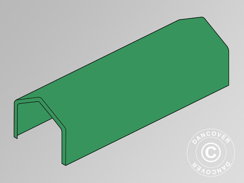 Toile de toit pour Tente de Stockage PRO XL 4x12x3,5m PVC, Vert
