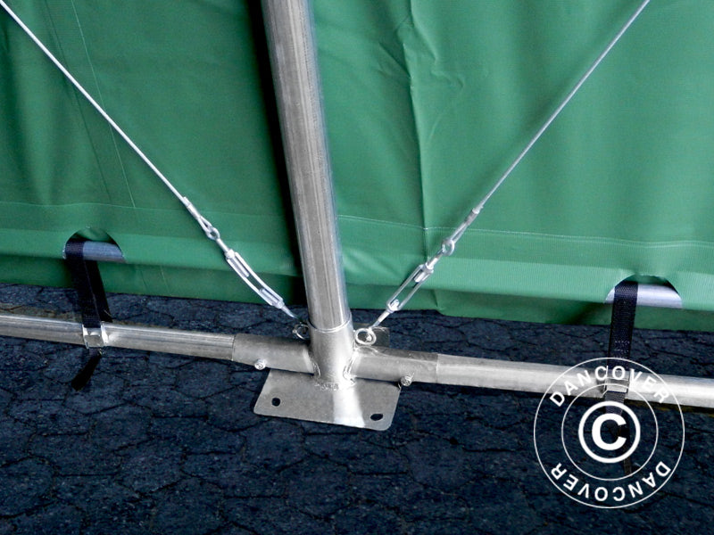 Tente de Stockage PRO XL 3,5x8x3,3x3,94m, PVC, Vert