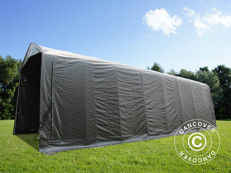 Tenda garage PRO 3,77x9,7x3,18m PE, Grigio