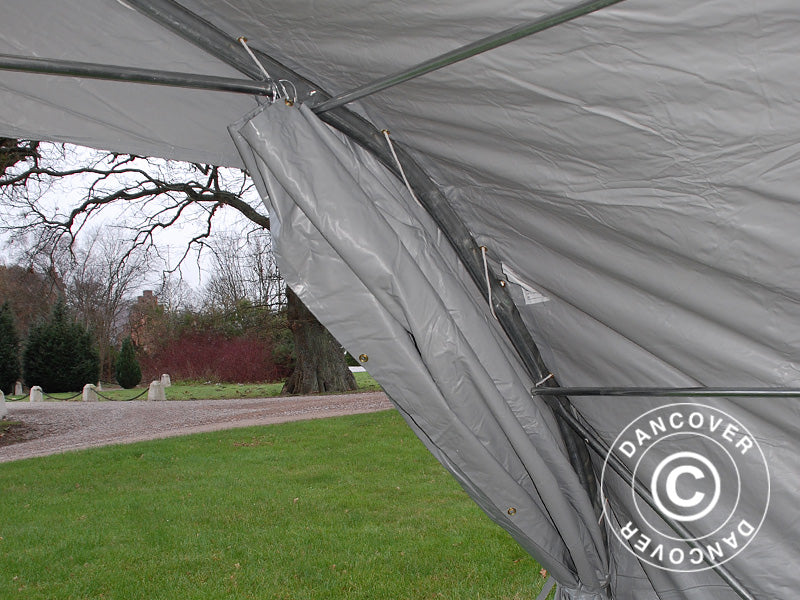 Doppel Zeltgarage 5,4x6x2,9m PVC, Grau