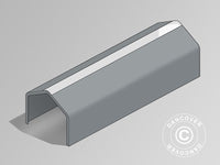 Copertura del Tetto per Capannone tenda PRO 6x18m PVC con pannello centrale, Grigio