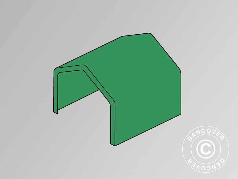 Toile de toit pour Tente de Stockage PRO 7x7m PVC, vert