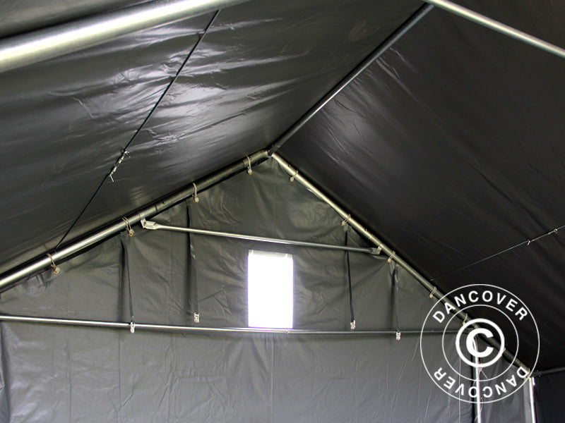 Lagerzelt PRO 5x4x2x3,39m, PVC, Grau