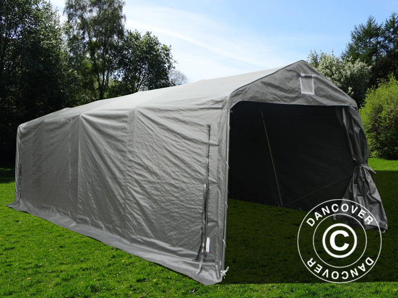 Tenda garage Basic 3,3x7,2x2,4m PE, Grigio